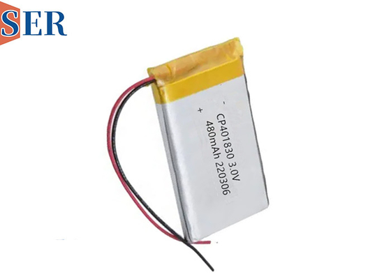 রিচার্জেবল নন সফট প্যাক লি Mno2 ব্যাটারি CP401830 3.0V 400mah প্রস্রাব সেন্সর জন্য