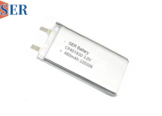 রিচার্জেবল নন সফট প্যাক লি Mno2 ব্যাটারি CP401830 3.0V 400mah প্রস্রাব সেন্সর জন্য