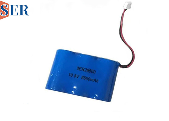 10.8V কাস্টমাইজড Li-SOCL2 ব্যাটারি প্যাক 3ER26500 3S1P প্রাইমারি সি সাইজ ব্যাটারি প্যাক বাইসাইকেল লকারের জন্য