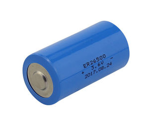 Tadiran TL2200 / TL4920 এর জন্য চক্রাকার Li SOCL2 ব্যাটারি C সাইজ 3.6V 8500mAh ER26500