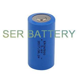 Tadiran TL2200 / TL4920 এর জন্য চক্রাকার Li SOCL2 ব্যাটারি C সাইজ 3.6V 8500mAh ER26500