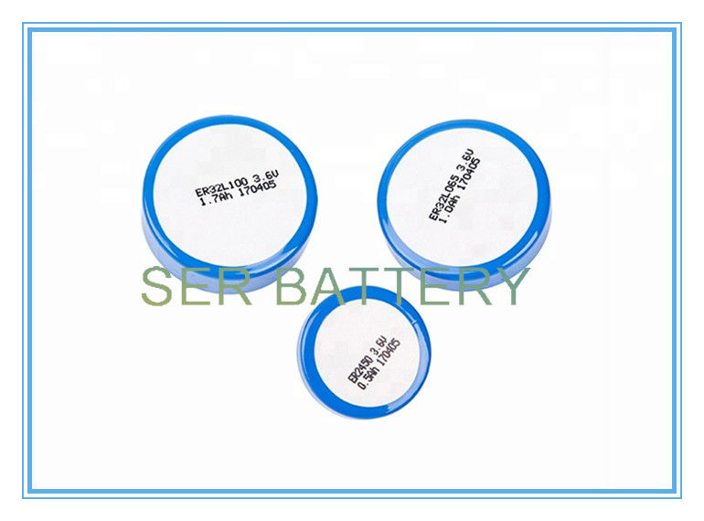 ডিপ সার্কেল ER32100 ব্যাটারি, TPMS-এর জন্য 3.6V 1700mAh লিথিয়াম কয়েন ব্যাটারি 1/6D আকার