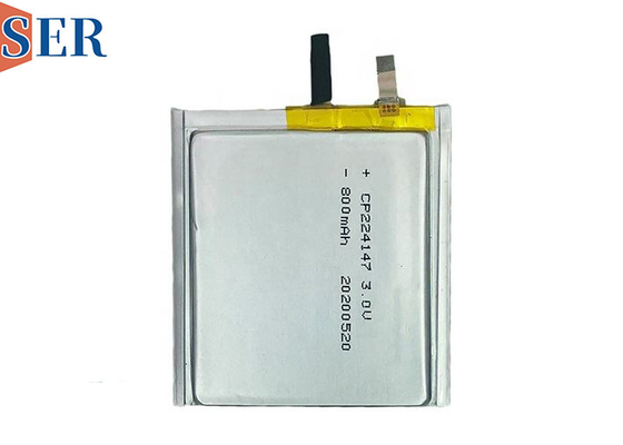 CP224147 প্রিজম্যাটিক অতি পাতলা ব্যাটারি 3.0V 750mAh প্রাথমিক বুদ্ধিমান কার্ড ব্যাটারি