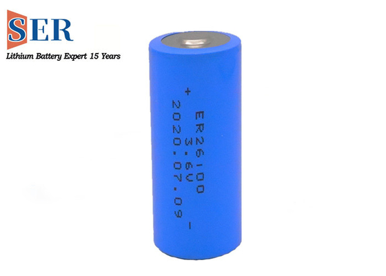 26*100mm Li-SOCL2 ব্যাটারি ER26100 ER261020 উচ্চ ক্ষমতা পালস বর্তমান 600mA -40-165°C ডিগ্রী উচ্চ তাপমাত্রা ব্যাটারি