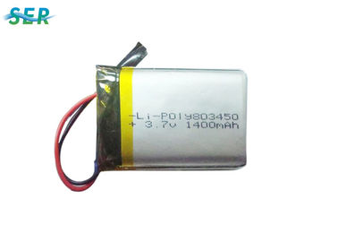 ফ্ল্যাট সেল 3.7 V 1500mah Lipo ব্যাটারি 803450