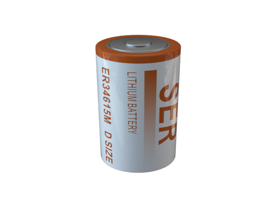 ER34615M 3.6V D আকারের LiSOCL2 ব্যাটারি স্পাইরাল হাই ড্রেন লিথিয়াম থায়োনিল ক্লোরাইড ব্যাটারি