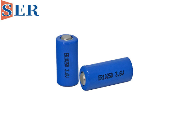 ER10250 1/2 AAA লিথিয়াম থায়োনিল ক্লোরাইড ব্যাটারি 3.6 V ববিন টাইপ প্রাথমিক LiSOCl2